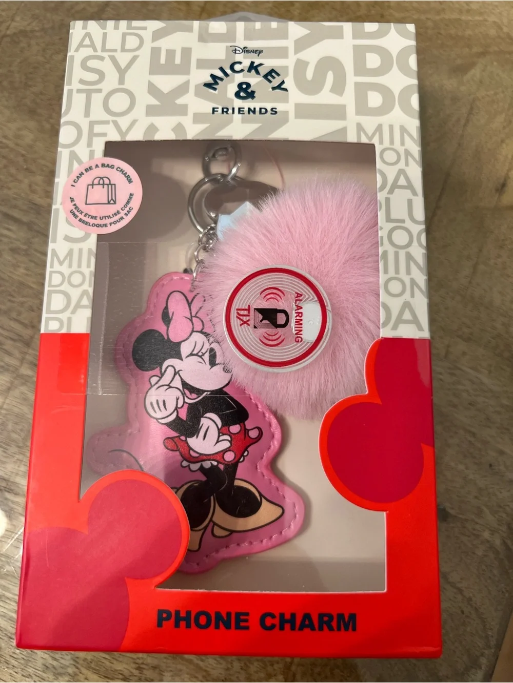 Pink Minnie Mouse Kids Phone or purse Charm